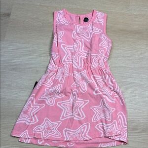 Dot Australia Pink Star Patterned Sleeveless Dress